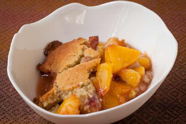 Peach Cobbler Gluten-free sugar-free