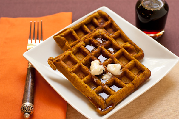Pumpkin Spice Waffles