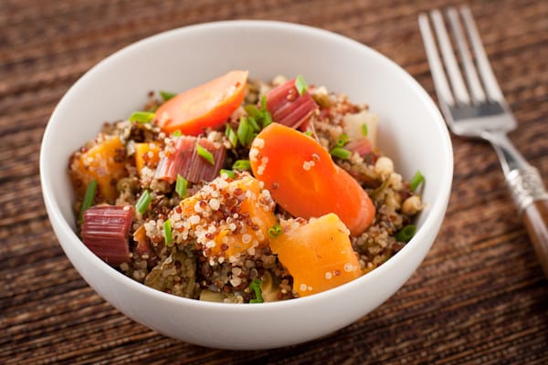 Roasted quinoa and vegetable casserole