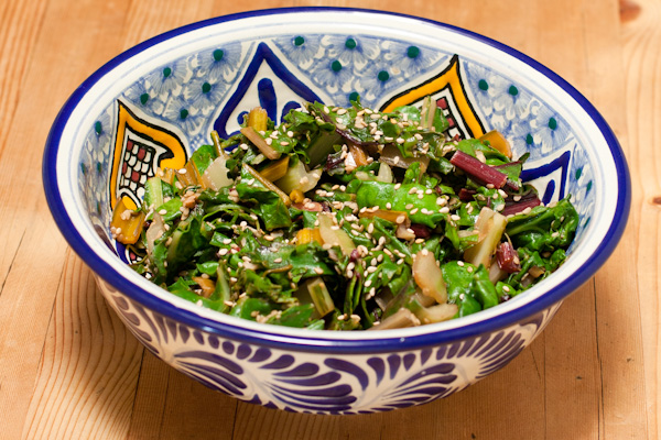 Swiss chard in a simple saute