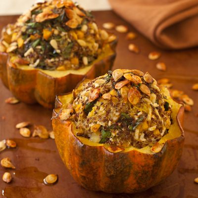Stuffed Acorn Squash with quinoa filling