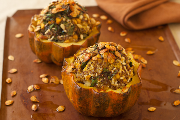 Stuffed Acorn Squash with quinoa filling