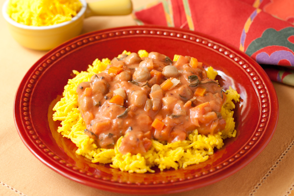 Chickpeas Indian Spices Saffron Rice
