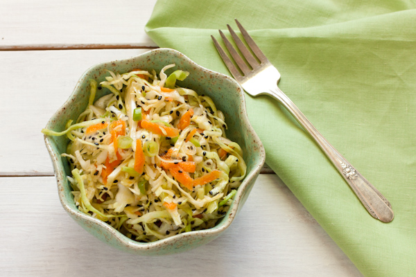 Asian-inspired Cabbage Slaw from Stephanie Weaver | Gluten-free, vegan, paleo, Whole30, dairy-free