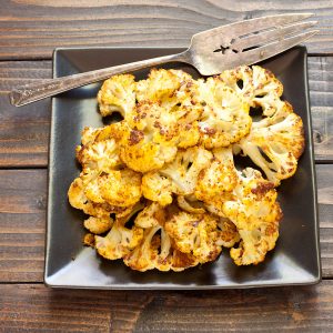 Roasted Curried Cauliflower from Stephanie Weaver | Gluten-free, vegan, low-sodium