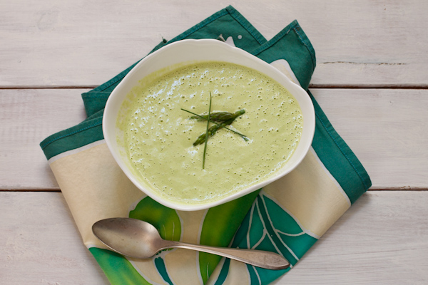 Cream of Asparagus Soup | Dairy-free, migraine-friendly, vegan from Stephanie Weaver, MPH, CWHC