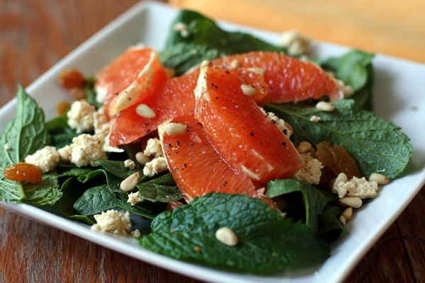 Spinach Feta Orange Salad