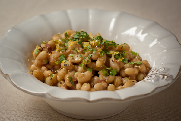Flageolet Beans with Gremolata