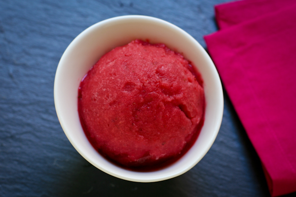 Strawberry Vodka Sorbet sugar-free
