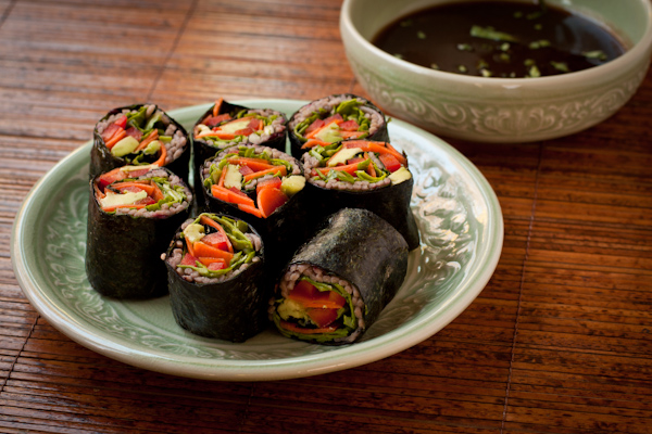 Soba Noodle Sushi Rolls