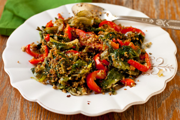 Utica greens, escarole sauteed with peppers