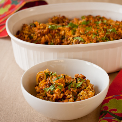 Radiatore Cheesy Sausage Bake