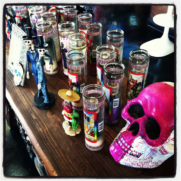 Dia de los Muertos display at Barrio Star restaurant, San Diego