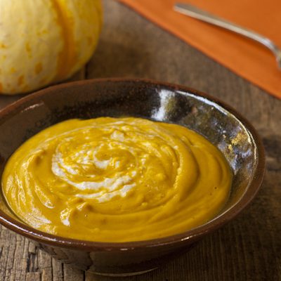 Curried Pumpkin and Red Lentil Soup