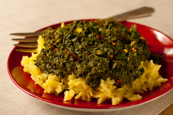 Curried greens