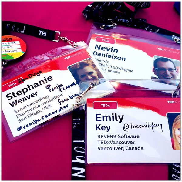 TEDActive Name Badges