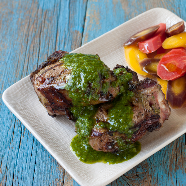 Grilled Lamb Chops Mint Chimichurri600