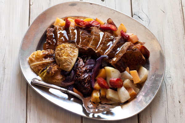 Slow-braised Irish Beef with Crispy Cabbage and Root Vegetables | Recipe Renovator | Gluten-free, low-sodium