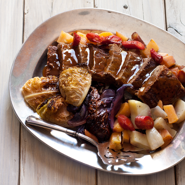 Slow-braised Irish Beef with Crispy Cabbage and Root Vegetables | Recipe Renovator | Gluten-free, low-sodium