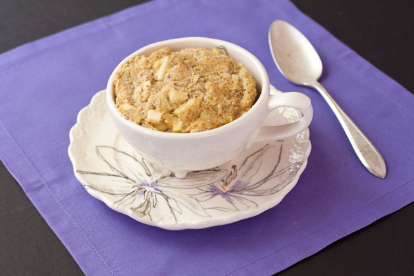 Apple-spice paleo mug cake | Grain-free, dairy-free, low-sodium | Recipe Renovator