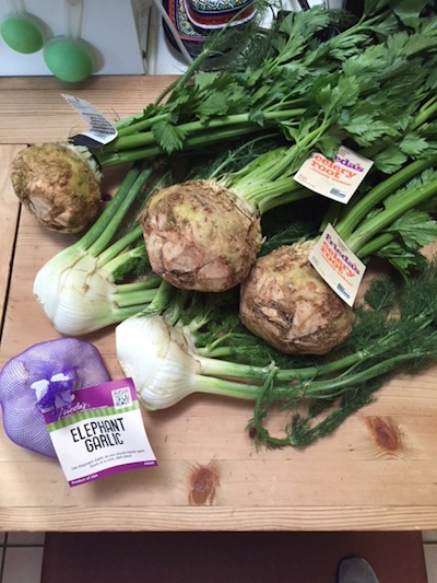 Celery Root Soup with Roasted Fennel and Garlic from Stephanie at Recipe Renovator | gluten-free, vegan, paleo, Whole30 compliant