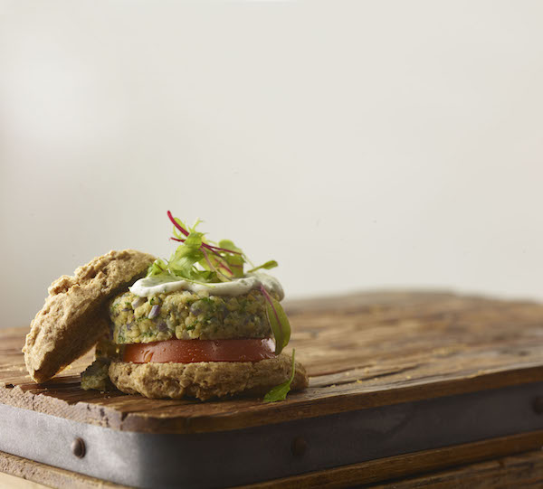 Chickpea Hemp Veggie Burgers from Ancient Grains by Kim Lutz