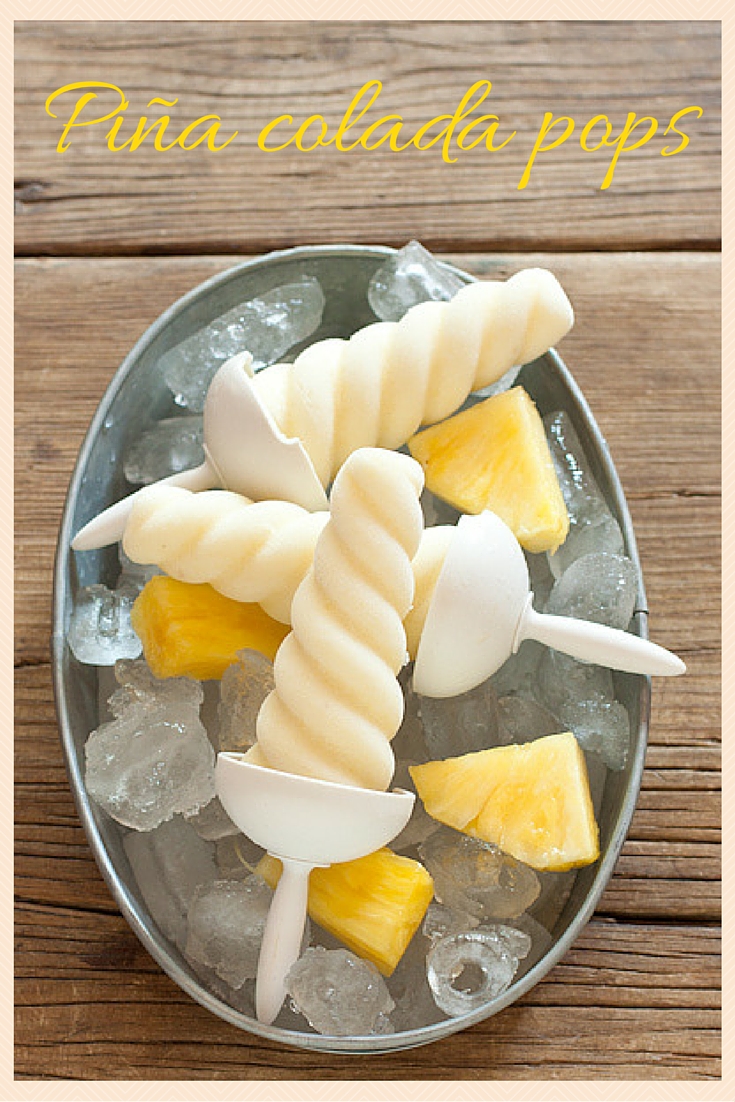 Pina Colada Pops from Recipe Renovator | The taste of Puerto Rico in a frozen treat. No added sugar and kid-friendly.