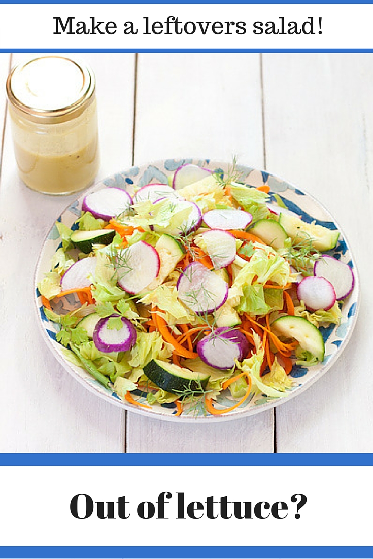 Out of lettuce? Make this leftovers salad from stuff in your fridge right now