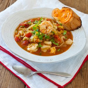 Bouillabaisse and rouille | Gluten-free, paleo (without the bread), dairy-free, healthy!