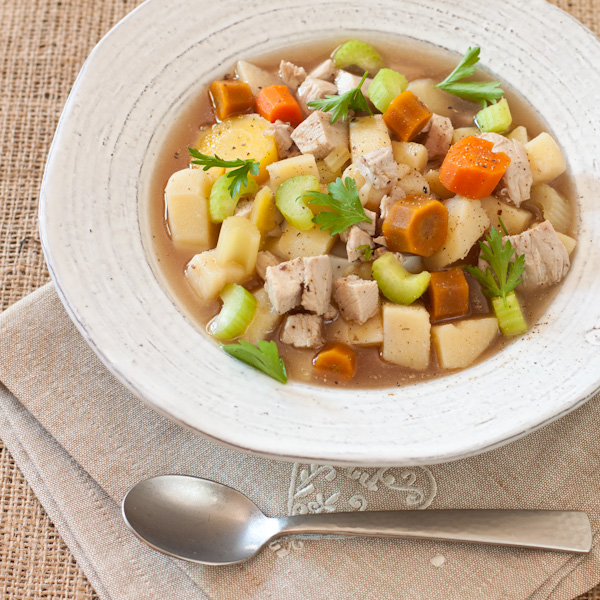 Perfect Chicken Soup from homemade chicken stock, everything perfectly cooked. You'll never want another chicken soup recipe again! From Recipe Renovator, migraine-friendly