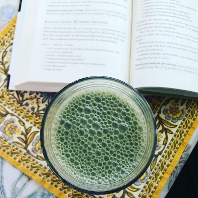 Blueberry Smoothie from Hyman book Food: What The Heck Should I Eat?