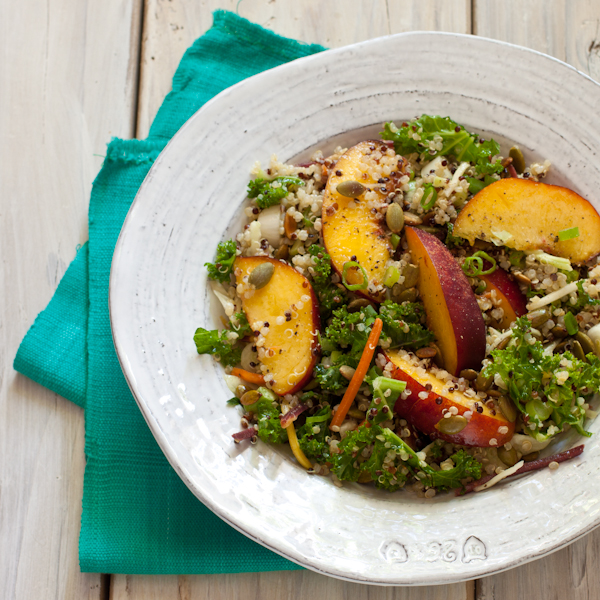 Nectarine Quinoa Slaw from Simply Vegetarian Cookbook by Susan Pridmore