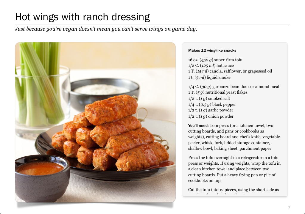 Vegan Hot Wings recipe by Stephanie Weaver