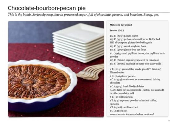 Chocolate bourbon pecan pie recipe by Stephanie Weaver