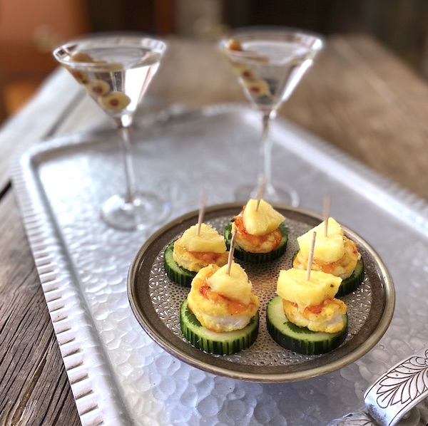 Thai-inspired shrimp appetizer