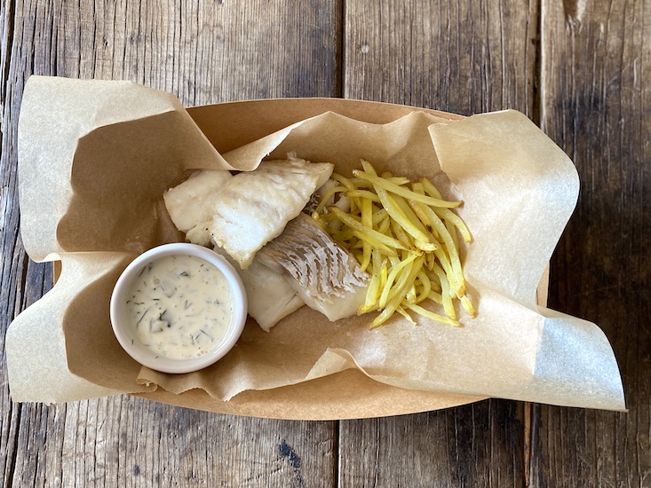 Air fryer fish and chips