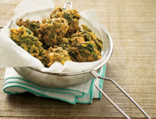Spinach pakora | The Parted Earth | Anjali Enjeti