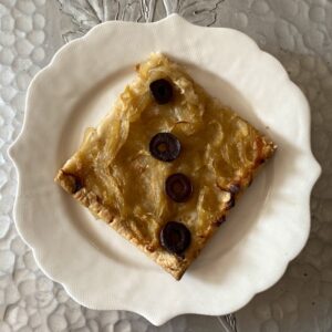 Caramelized onion tart