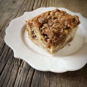 Banana streusel coffee cake